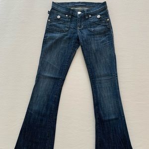 Rock & Republic Distressed Flare Jeans, size 25